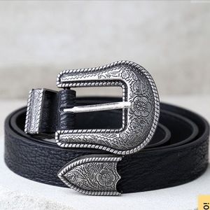 Black & silver belt